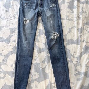Flying Monkey Distressed Blue Women's Jeans